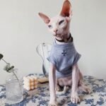 Cotton Print Breathable Sphynx Cat Clothes - Image 8