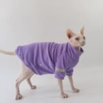 Cotton Solid Color Lightweight Fabric Sphynx Cat Clothes - Image 3