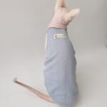 Cotton Solid Color Breathable Sphynx Cat Clothes - Image 4