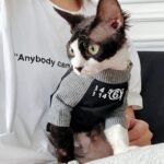 Cotton Print Breathable Sphynx Cat Clothes - Image 6