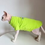 Cotton Print Lightweight Fabric Sphynx Cat Clothes - Image 6