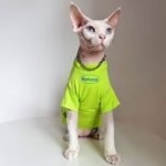 Cotton Print Lightweight Fabric Sphynx Cat Clothes - Image 4