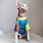 Cotton Tie-dye Breathable Sphynx Cat Clothes - Image 7