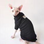 Cotton Solid Color Windproof Sphynx Cat Clothes - Image 4