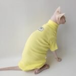 Cotton Solid Color Windproof Sphynx Cat Clothes - Image 9