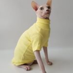 Cotton Solid Color Windproof Sphynx Cat Clothes - Image 7