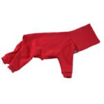 White Cotton-Blend Dog Jumpsuit - Warm Four-Legged Turtleneck for Italian Greyhounds - Image 11