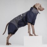 Full-Body Dog Snowsuit | Winter Coat with Back Zipper & High Collar, Padded Fleece-Lined Body Warmer