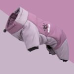 Full-Body Dog Snowsuit | Winter Coat with Back Zipper & High Collar, Padded Fleece-Lined Body Warmer - Image 16