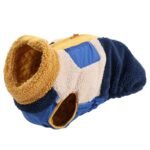 Fleece Dog Jacket | Warm Winter Dog Coat with Back Zipper, Color-Block Padded Pet Vest for Cold Weather - Image 7