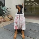 Luxurious Faux Mink Coat - Pink Thermal Jacket for Big Dogs (Doberman, Lab, Pitbull) - Image 4