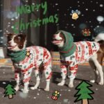 Holiday Fleece Jumpsuit - Festive Christmas Pajamas & Base Layer for All Dog Sizes