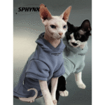 Sphynx Cat Hoodie - Fleece-Lined Cotton Winter Sweatshirt for Hairless Devon Cats - Image 8