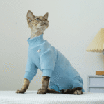 Sphynx Cat Winter Clothes - Warm Fleece Turtleneck Jumpsuit for Hairless Cats - Image 3