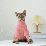 Sphynx Cat Winter Clothes - Warm Fleece Turtleneck Jumpsuit for Hairless Cats - Image 6