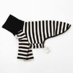 Red & White Striped Dog Sweater - High-Stretch Cotton Turtleneck for Italian Greyhounds - Image 7