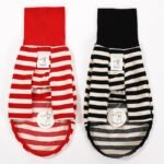 Red & White Striped Dog Sweater - High-Stretch Cotton Turtleneck for Italian Greyhounds - Image 9