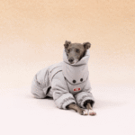 White duck down High Neck Four-legged jumpsuit Greyhound Clothes - Image 2