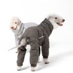 White duck down High Neck Four-legged jumpsuit Greyhound Clothes - Image 9