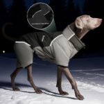 Full-Body Dog Snowsuit | Winter Coat with Back Zipper & High Collar, Padded Fleece-Lined Body Warmer - Image 2