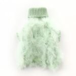 Luxury Pink Feather Trim Dog Sweater - Warm Knit Turtleneck for Italian Greyhounds - Image 14