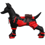 Deadpool Dog Cosplay Costume Set - Full Body Outfit with Boots & Harness for Small Dogs - Image 5
