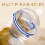 Clear Astronaut Pet Helmet Anti-Bite No-Lick Full Face Muzzle for Small Dogs & Cats - Image 3