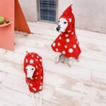 Polka Dot Rain Cape - Waterproof Mushroom-Style Poncho for Small & Medium Dogs - Image 5