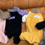 Colorblock Cat Jumpsuit - Stretchy Fleece-Lined Winter Clothes for Hairless Sphynx Devon Cats - Image 4