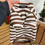 Striped Cat Sweater - Warm Knitted Pullover for Hairless Sphynx Devon Cats - Image 3