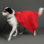 Red Superhero Dog Cape - Adjustable Costume Poncho for Small to Large Pets - Image 10