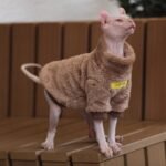 Thickened Fleece Cat Jumpsuit - Warm Four-Legged Winter Clothes for Hairless Sphynx Devon Cats - Image 6
