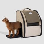 Lightweight Pet Backpack | Spacious Carrier for Large Cats & Small Dogs, Waterproof Oxford with Anti-Theft Zippers & Ventilated Mesh