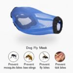 Dog Fly Mask | Breathable Mesh Eye Shield, Insect & Fly Protection with Unobstructed Vision - Image 6