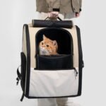 Lightweight Pet Backpack | Spacious Carrier for Large Cats & Small Dogs, Waterproof Oxford with Anti-Theft Zippers & Ventilated Mesh - Image 13